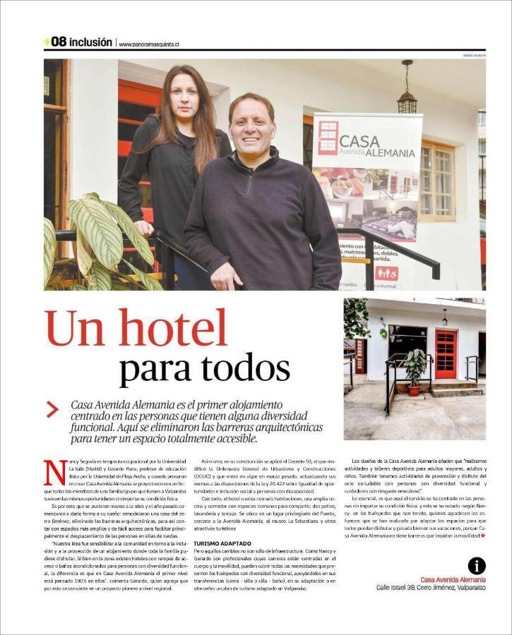 Casa Avenida Alemania Hotel Valparaíso Eksteriør billede